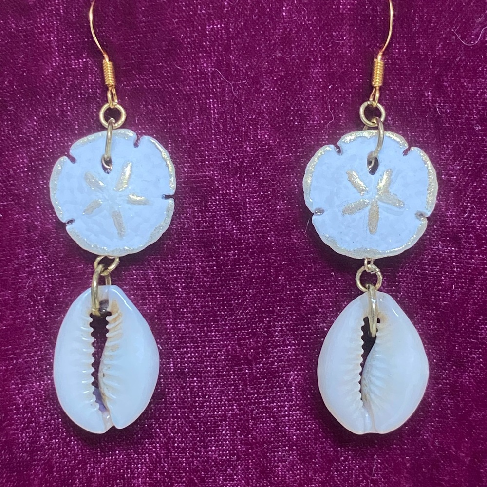 Sand dollar earrings